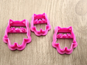 Muotti kissa, 25mm/30mm/35mm, 1kpl