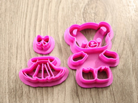 Muottisetti nalle, 35mm/ 40mm, 1setti