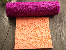 Kuviorulla kukat, 9x2.4mm, 1kpl