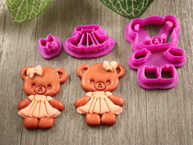 Muottisetti nalle, 35mm/ 40mm, 1setti