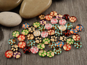 Kapussi tassu, 8mm, mix setti, 50kpl
