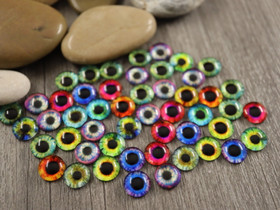 Kapussi silmä, 10mm, mix setti, 50kpl