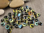 Kapussi silmä, 8mm, mix setti, 50kpl