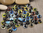 Kapussi silmä, 12mm, mix setti, 50kpl