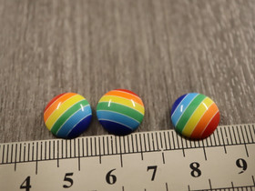 Kapussi raita, 12mm, moniväri, 10kpl