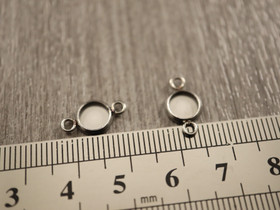 Kapussipohja/ linkki, 6mm, rst, 1kpl