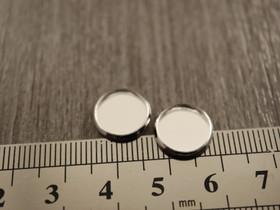 Kapussipohja lenkitön, 10mm, kirkashopea/ rst, 1kpl