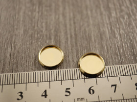 kapussipohja lenkitön, 10mm, kulta/ rst, 1kpl
