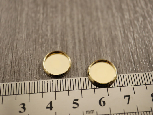 kapussipohja lenkitön, 10mm, kulta/ rst, 1kpl