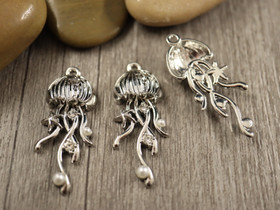 Meduusariipus, 35x14.5mm, kromi, 1kpl
