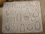 Silikonimuotti kuviot, 118x140x4.5mm, 1kpl