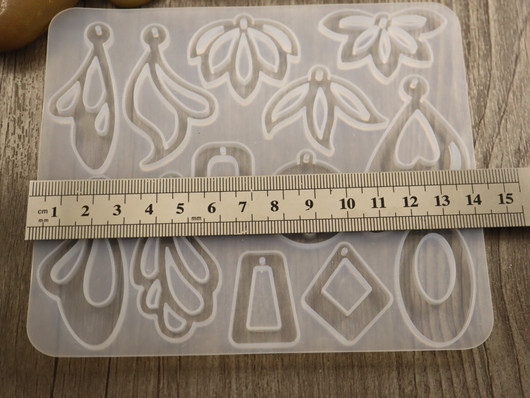 Silikonimuotti kuviot, 118x140x4.5mm, 1kpl