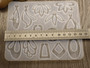 Silikonimuotti kuviot, 118x140x4.5mm, 1kpl