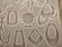 Silikonimuotti kuviot, 118x140x4.5mm, 1kpl
