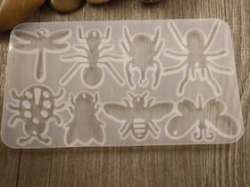 Silikonimuotti hyönteiset, 84x144x4,5mm,  1kpl