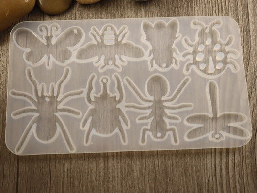 Silikonimuotti hyönteiset, 84x144x4,5mm,  1kpl