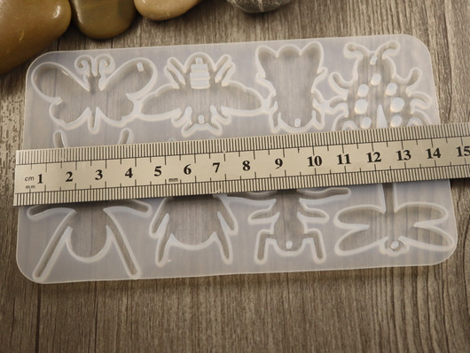 Silikonimuotti hyönteiset, 84x144x4,5mm,  1kpl