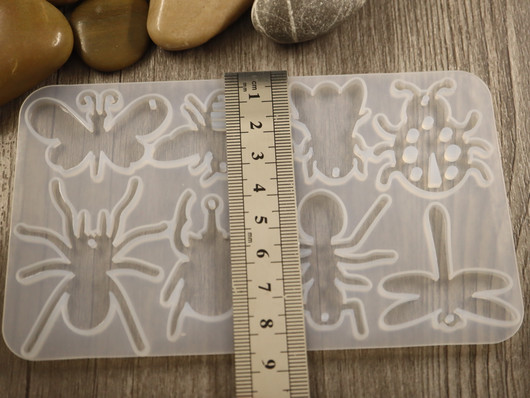 Silikonimuotti hyönteiset, 84x144x4,5mm,  1kpl
