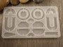 Silikonimuotti kuviot, 75x130x4mm, 1kpl