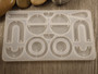 Silikonimuotti kuviot, 75x130x4mm, 1kpl