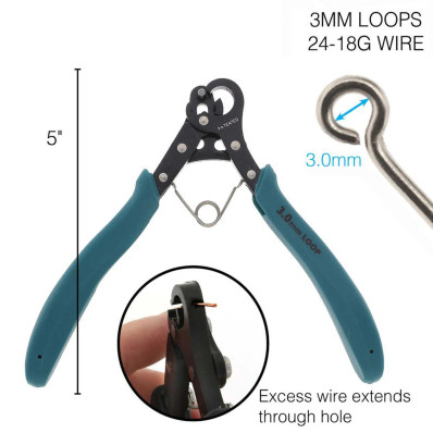 1-step looper pihdit  3mm silmukan tekoon, 1kpl