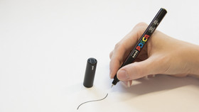 Posca maalikynä, PC-1MR, musta, 1kpl