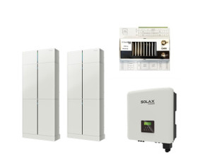 SOLAX X-3 HYBRID 12 KW + SOLAX HV10230 12,3 KWH AKUSTO + CHECKWATT