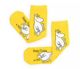 Niiskuneiti onnellisuus naisten sukat - Keltainen