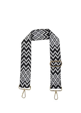 Säädettävä laukkuhihna pikalukolla musta