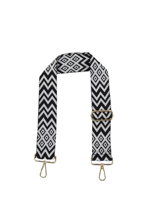 Säädettävä laukkuhihna pikalukolla musta