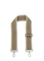 Säädettävä laukkuhihna pikalukolla taupe