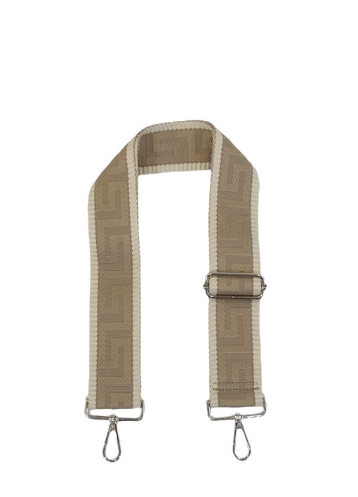 Säädettävä laukkuhihna pikalukolla taupe