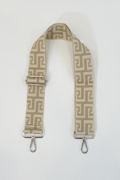 Säädettävä laukkuhihna pikalukolla taupe