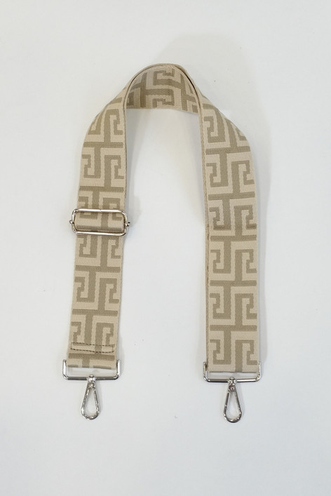 Säädettävä laukkuhihna pikalukolla taupe