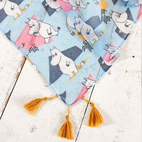 Muumi huivi, vaaleansininen