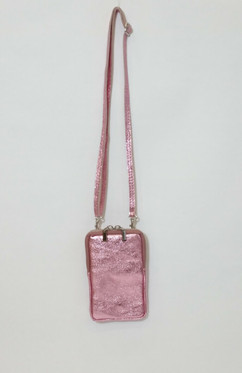 Mercede nahkalaukku olkahihnalla vaaleanpunainen