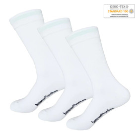 Benyson bambusukat 41-46 3-pack valkoinen