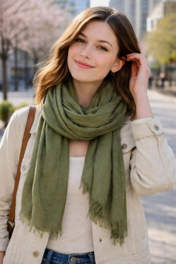 Basic kaulahuivi khaki