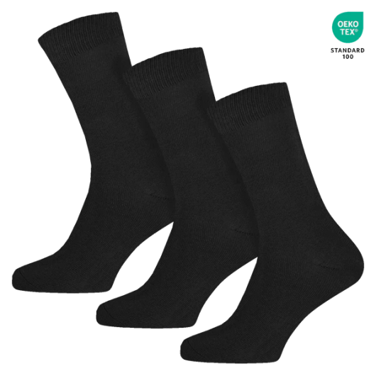 Gianvaglia puuvillasukat 3 pack musta 43-46