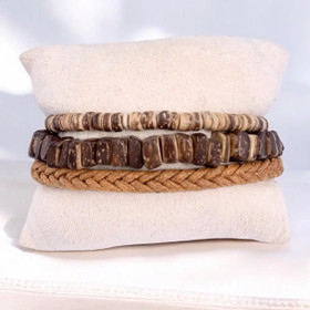 Miesten boho rannekorusetti 3-pack