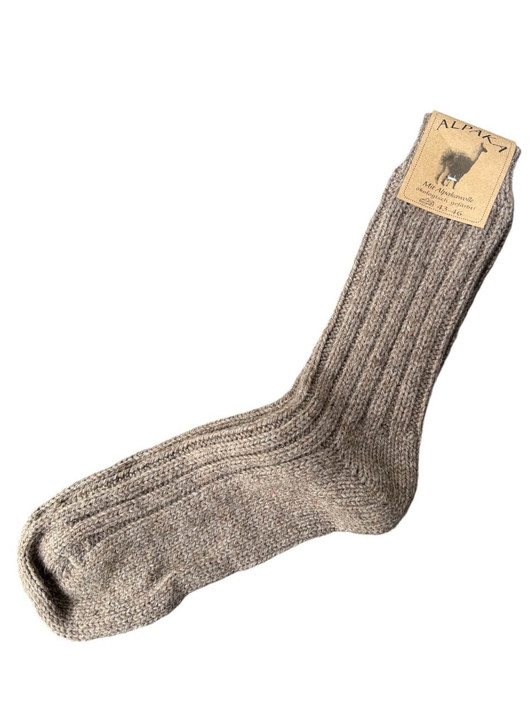 Alpakkasukat tummanruskea 43-46