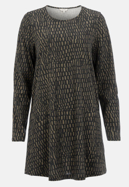 Cellbes Amira trikootunika taskuilla musta/ruskea