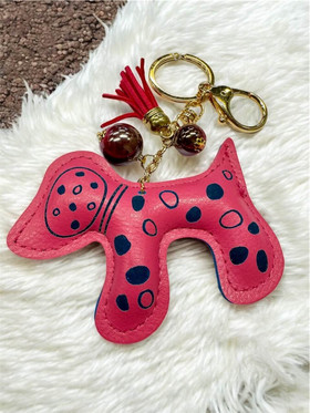 Avaimenperä koira pinkki