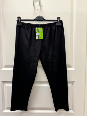 Naisten lyhyet legginsit bambu musta