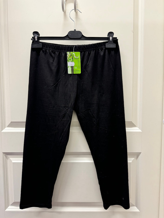 Naisten lyhyet legginsit bambu musta