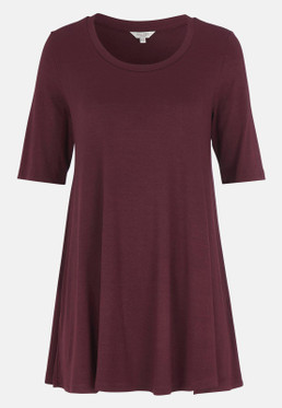 Cellbes Charlotte trikootunika burgundi