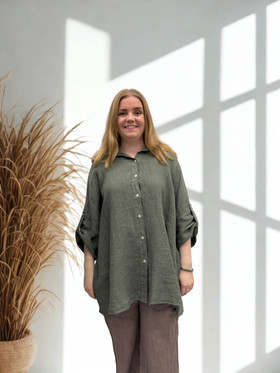 Elina pellavapaita khaki