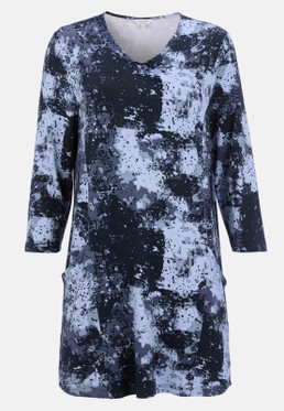 Cellbes Elina trikootunika taskuilla sininen