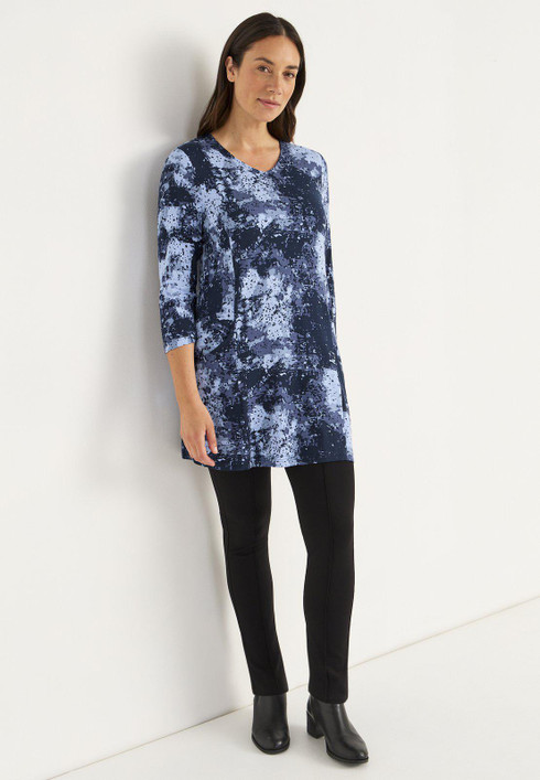 Cellbes Elina trikootunika taskuilla sininen