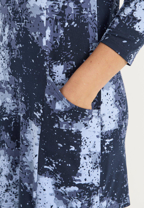 Cellbes Elina trikootunika taskuilla sininen